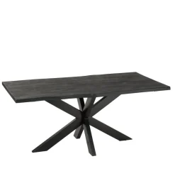 J-Line Stół GERARD 200 cm Drewno Mango Czarny