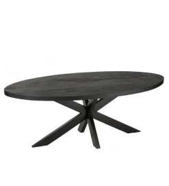 J-Line Stół GERARD 210 cm drewno mango czarny