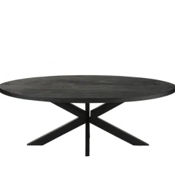 J-Line Stół GERARD 210 cm drewno mango czarny