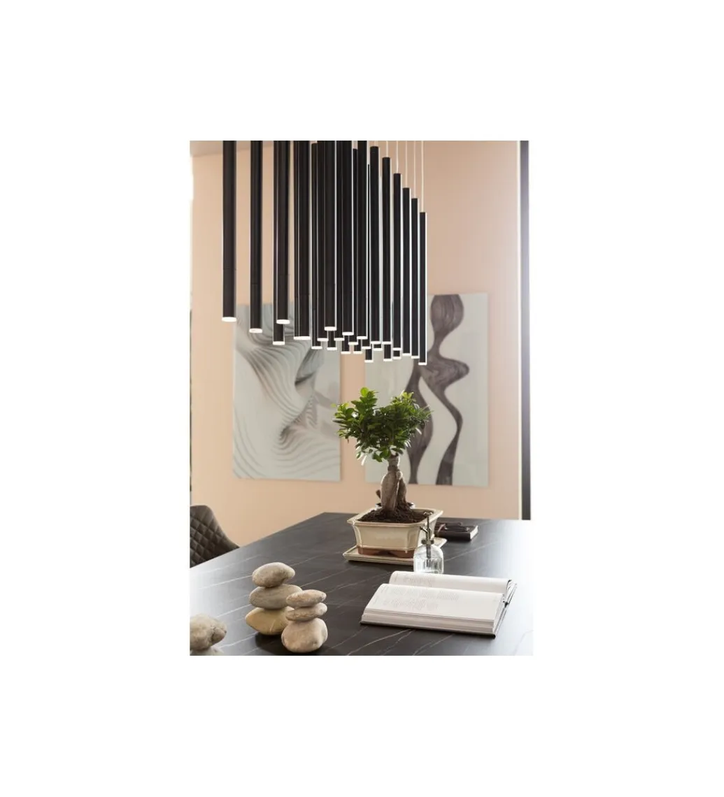 KDesign Stół GLOYRIA 200 cm ceramika w optyce czarnego marmuru