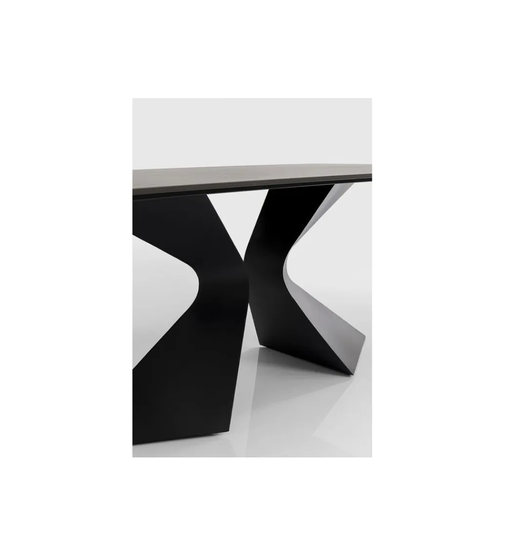 KDesign Stół GLOYRIA 200 cm ceramika w optyce czarnego marmuru