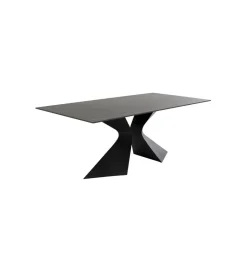 KDesign Stół GLOYRIA 200 cm ceramika w optyce czarnego marmuru