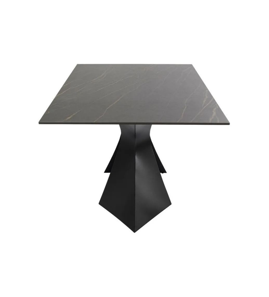 KDesign Stół GLOYRIA 200 cm ceramika w optyce czarnego marmuru