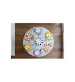 KARE Stół GRACE 115 cm drewno mango marmur