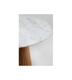 KARE Stół GRACE 115 cm drewno mango marmur