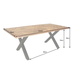 Invicta Interior Stół GRANDE Infinity Home 200 Cm drewno Mango