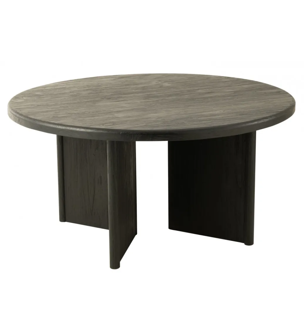J-Line Stół HERAS 150 cm drewno teak czarny