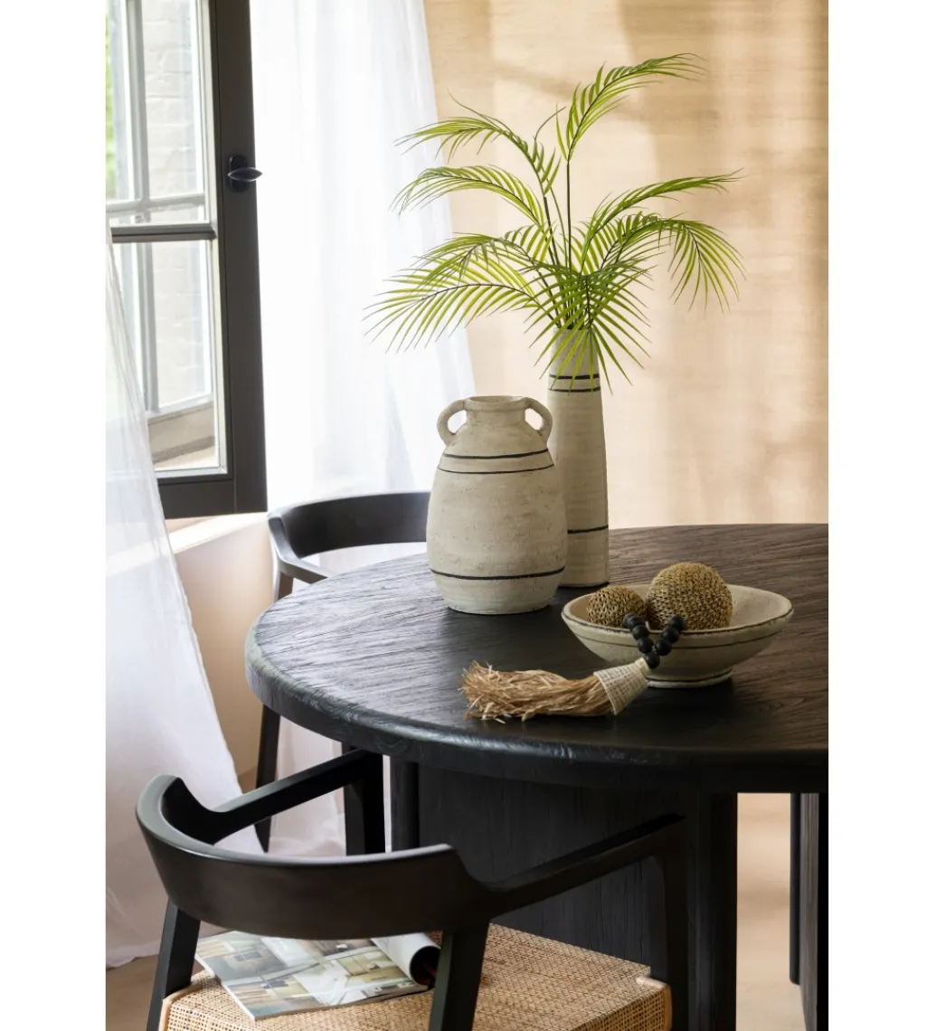 J-Line Stół HERAS 150 cm drewno teak czarny
