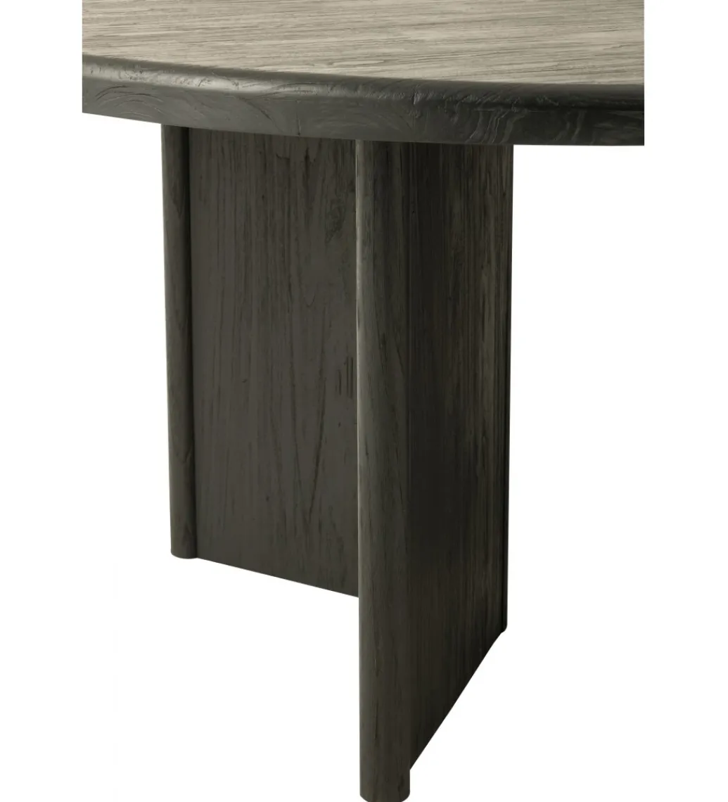 J-Line Stół HERAS 150 cm drewno teak czarny