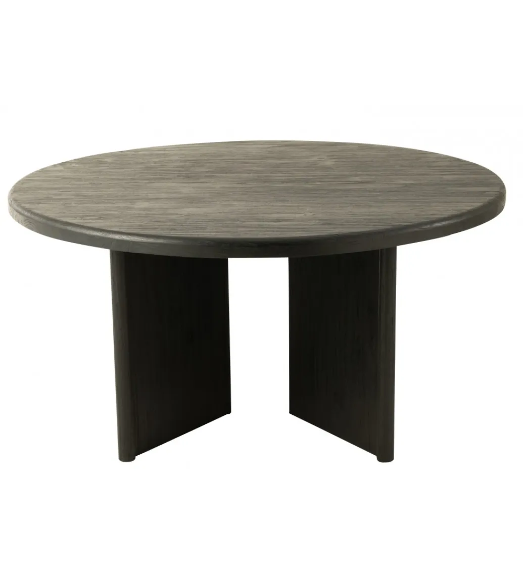 J-Line Stół HERAS 150 cm drewno teak czarny