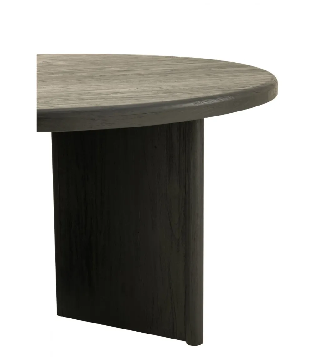 J-Line Stół HERAS 150 cm drewno teak czarny
