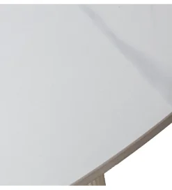 Exclusivas Stół HERE 120 cm ceramiczny blat biały