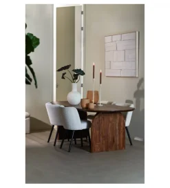 L&L Stół INDORE 220 cm drewno akcja naturalny