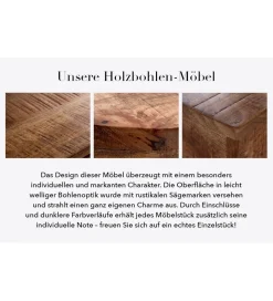 Invicta Interior Stół Iron Craft 120 Cm drewno Mango