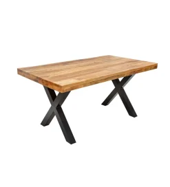 Invicta Interior Stół Iron Craft X 160 cm drewno Mango
