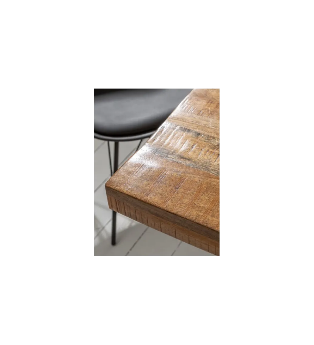 Invicta Interior Stół Iron Craft X 160 cm drewno Mango