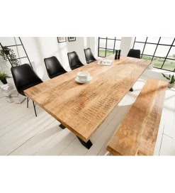 Invicta Interior Stół Iron Craft X II 240 cm drewno Mango