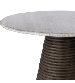 Zona-Design Stół jadalniany HYGYD 115 cm drewno mango