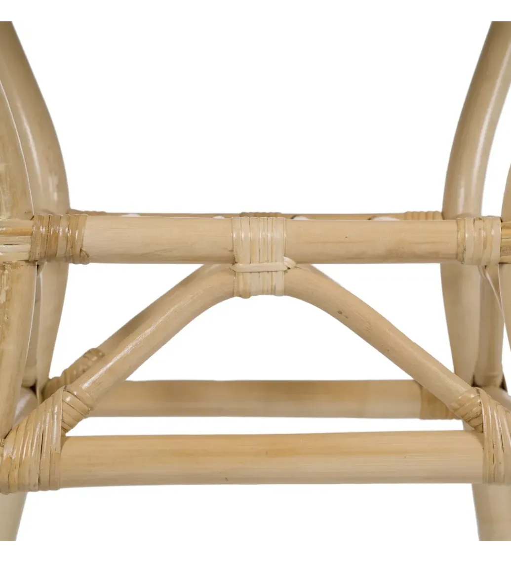 Zona-Design Stół KAPE 75 cm ratan naturalny
