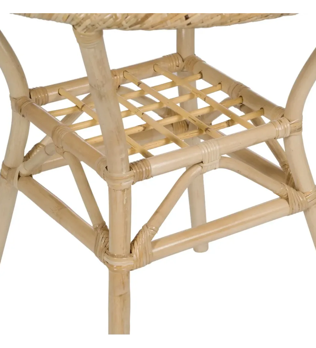 Zona-Design Stół KAPE 75 cm ratan naturalny