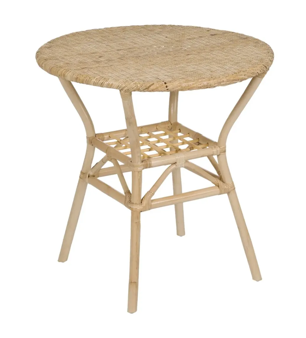Zona-Design Stół KAPE 75 cm ratan naturalny