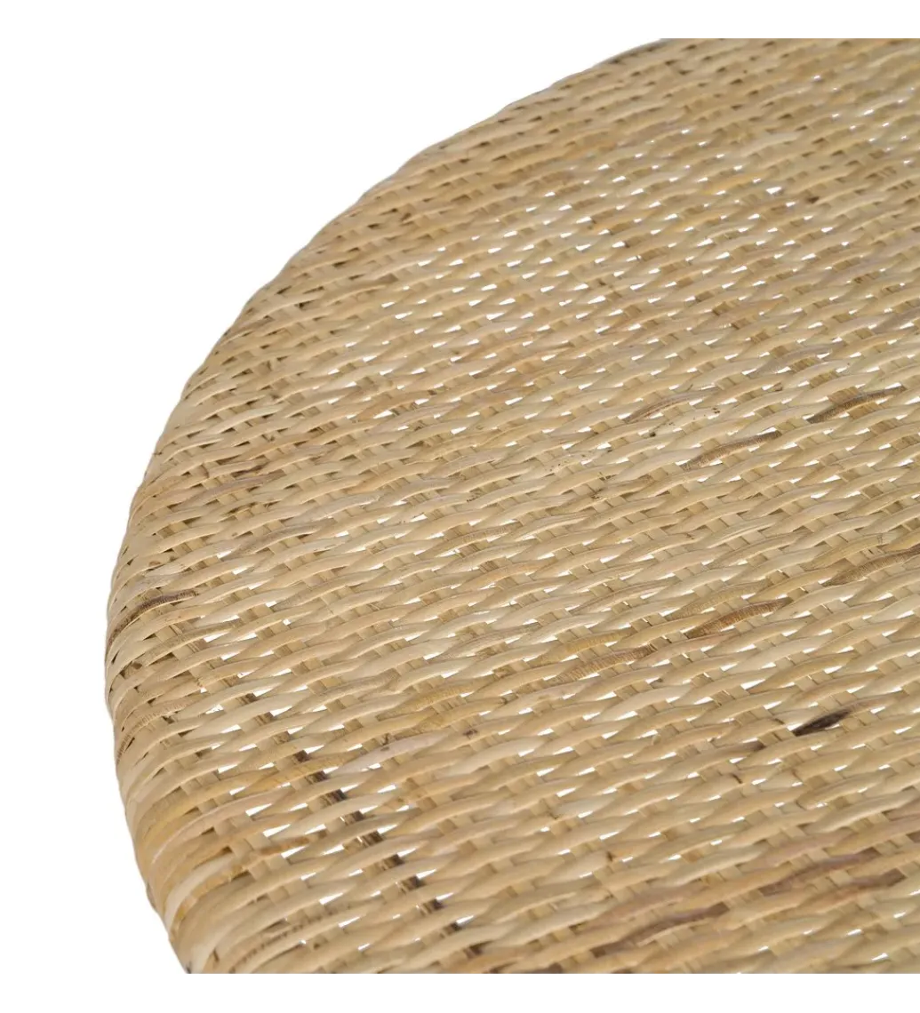 Zona-Design Stół KAPE 75 cm ratan naturalny