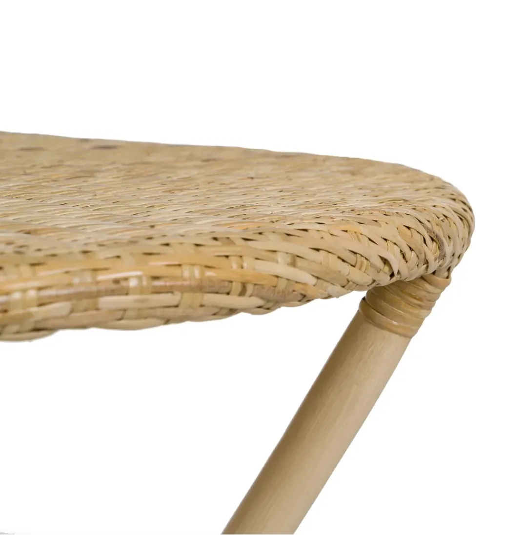 Zona-Design Stół KAPE 75 cm ratan naturalny