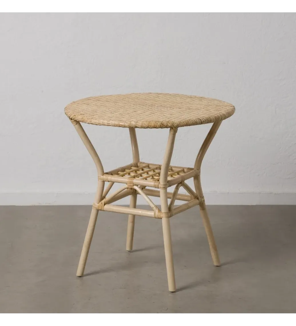 Zona-Design Stół KAPE 75 cm ratan naturalny