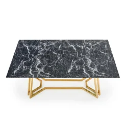 Halmar Stół KONAMI 160 cm w optyce czarnego marmuru