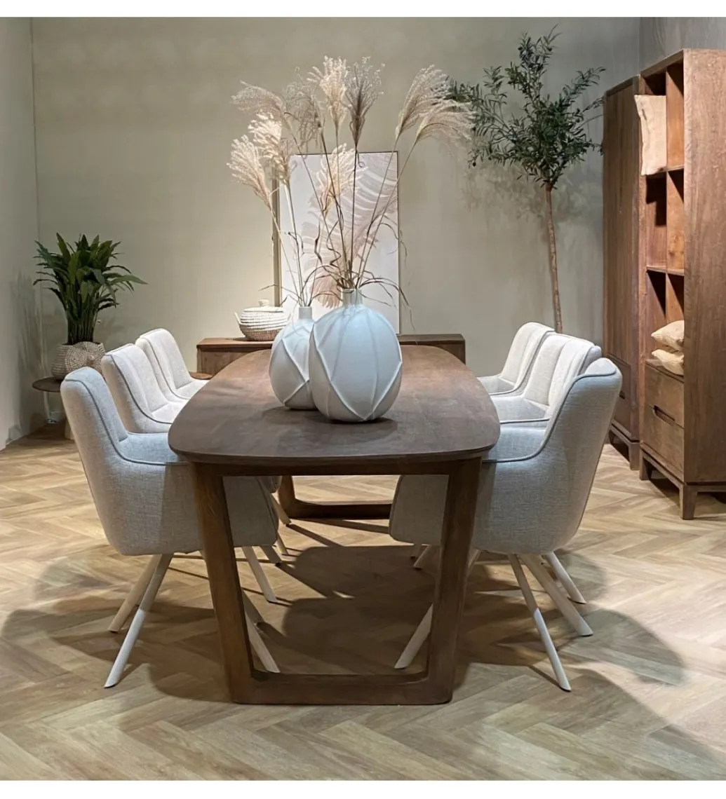 LF-Design Stół KORTE 270 cm drewno mango brązowe