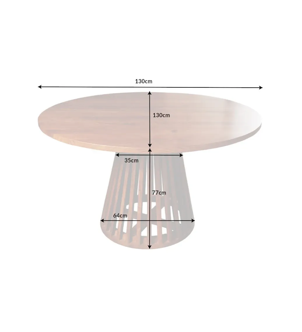 Invicta Interior Stół MAISON JADE 130 cm drewno akacja