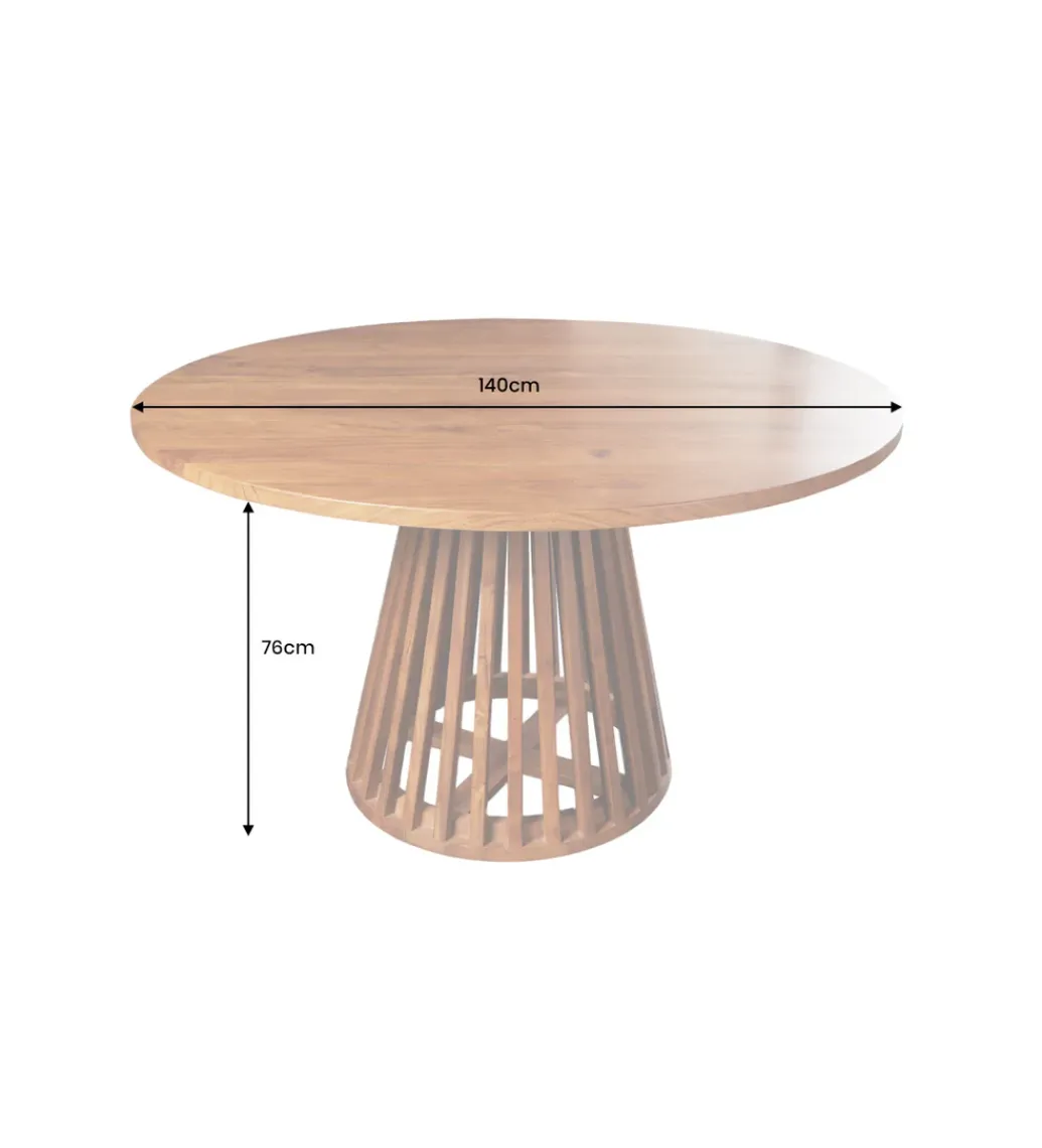 Invicta Interior Stół MAISON JADE 120 cm okrągły drewno akacja