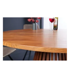 Invicta Interior Stół MAISON JADE 120 cm okrągły drewno akacja
