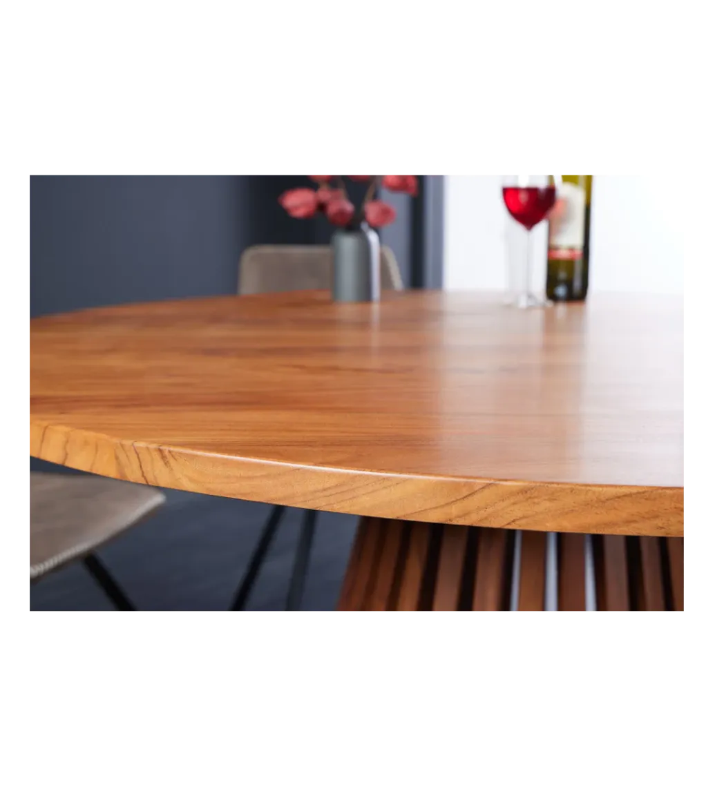 Invicta Interior Stół MAISON JADE 140 cm okrągły drewno akacja