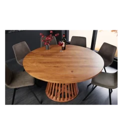 Invicta Interior Stół MAISON JADE 140 cm okrągły drewno akacja