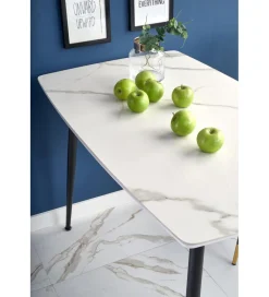 Halmar Stół MARCO 120 cm w optyce białego marmuru
