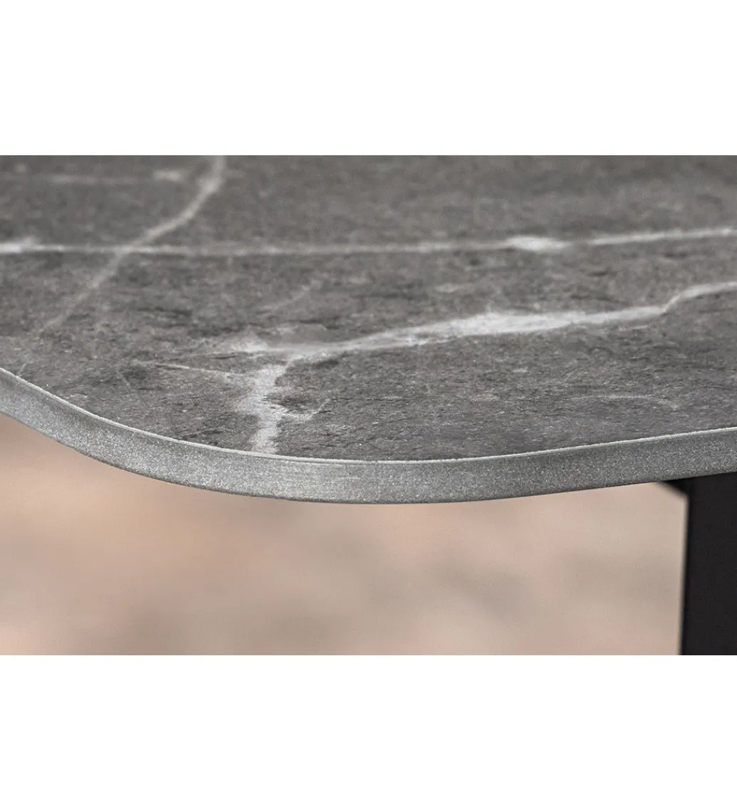 Invicta Interior Stół MILANO 180 cm ceramiczny blat antracyt