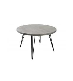 Invicta Interior Stół MORENA 120 cm drewno mango szary
