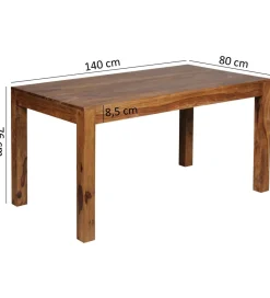 WOHNLING, GERMANY Stół MUMBAI 140 cm drewno sheesham