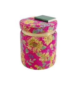 KARE Stołek FLOWER 39 cm różowy