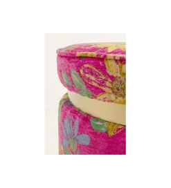 KARE Stołek FLOWER 39 cm różowy