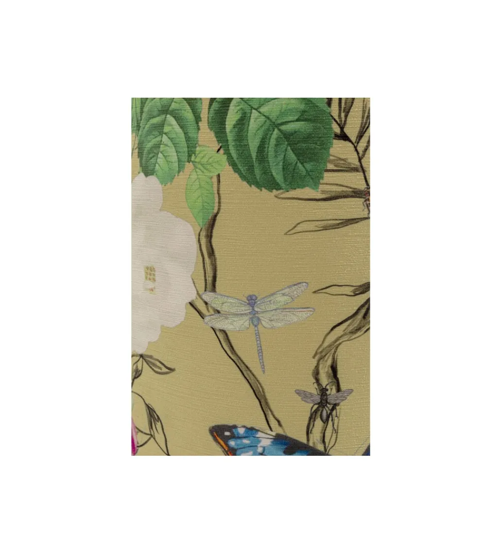 KARE Stołek FLOWER 39 cm żółty