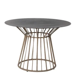 Zona-Design Stół ogrodowy ARIKI 110 cm czarny