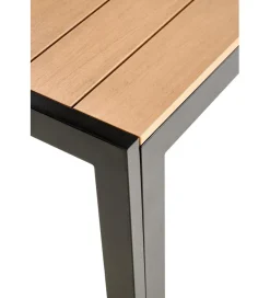 Halmar Stół ogrodowy FIERRO 150 cm brązowy czarny