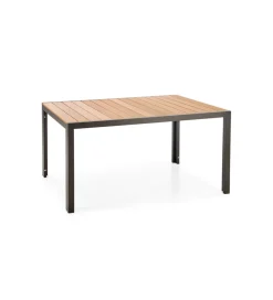 Halmar Stół ogrodowy FIERRO 150 cm brązowy czarny