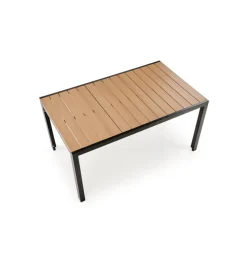 Halmar Stół ogrodowy FIERRO 150 cm brązowy czarny