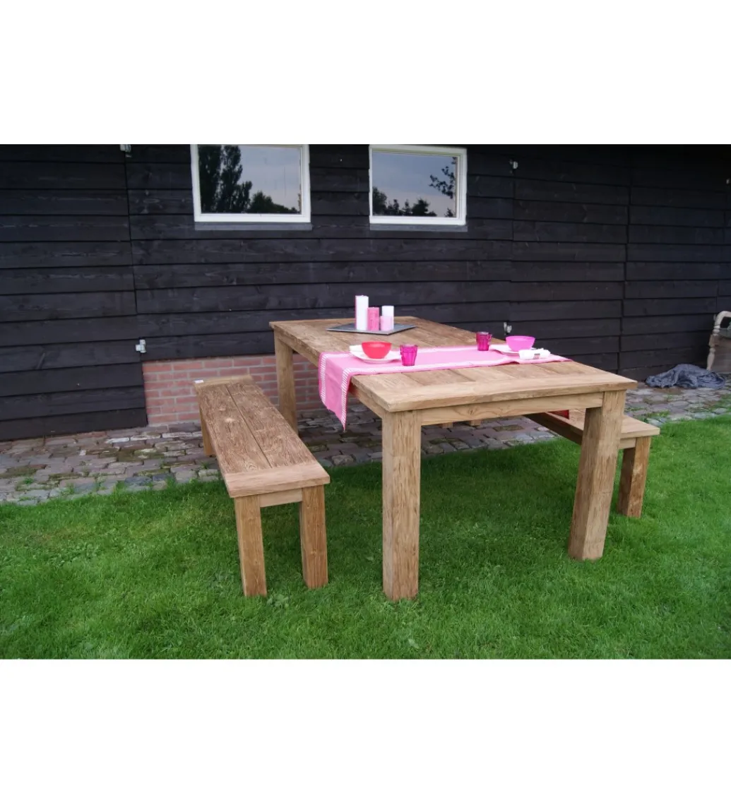LF-Design Stół ogrodowy KORPONA 200 cm drewna teak