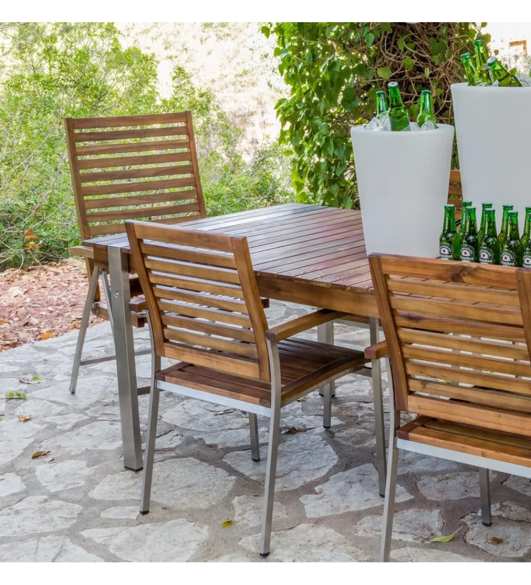 Zona-Design Stół ogrodowy NORAH 160 cm drewno akacja