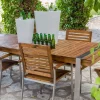 Zona-Design Stół ogrodowy NORAH 220 cm drewno akacja