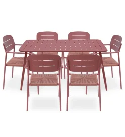 Zona-Design Stół ogrodowy PANKOW 150 cm różowy